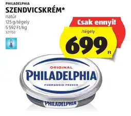 ALDI philadelphia szendvicskrém ajánlat