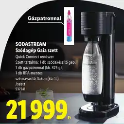 Lidl Sodastream szódagép gaia szett ajánlat
