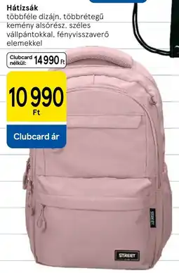 Tesco Street hátizsák ajánlat