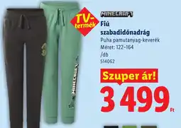 Lidl Minecraft szabadidónadrág ajánlat