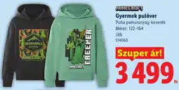 Lidl Minecraft gyermek pulóver ajánlat