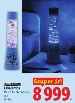 Lidl Minecraft lávalámpa ajánlat
