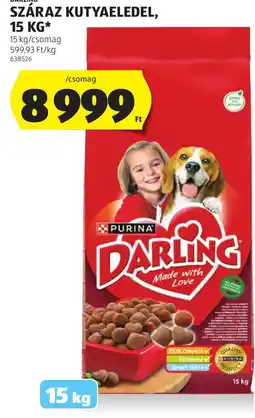 ALDI purina darling száraz kutyaeledel ajánlat