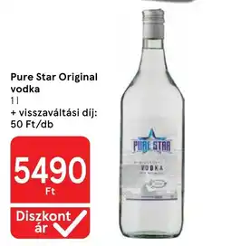 Tesco Pure Star vodka ajánlat