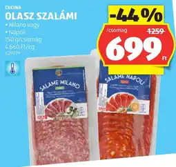 ALDI Cucina olasz szalámi ajánlat