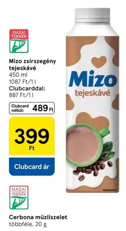 Tesco Mizo tejeskávé ajánlat
