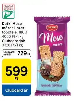 Tesco Detki mese mézes linzer ajánlat