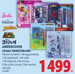 Lidl Undercover licenc iskolai készlet ajánlat