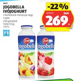 ALDI Zott jogobella ivójoghurt ajánlat