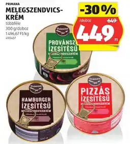 ALDI Primana melegszendvicskrém ajánlat