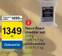 Tesco Tesco finest cheddar sajt ajánlat