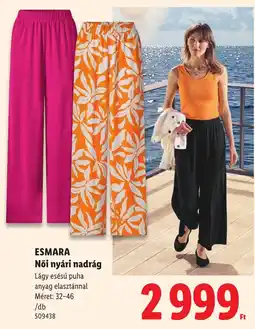 Lidl Esmara női nyári nadrág ajánlat