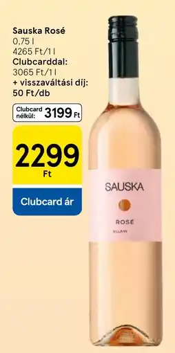 Tesco Sauska rosé ajánlat