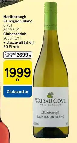 Tesco Wairau Cove marlborough sauvignon blanc ajánlat