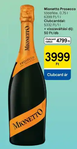 Tesco Mionetto Prosecco ajánlat