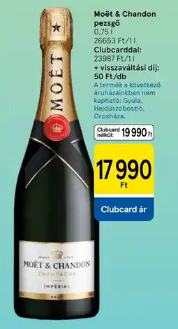 Tesco Moët & Chandon pezsgő ajánlat