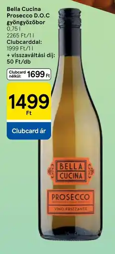 Tesco Bella Cucina Prosecco ajánlat