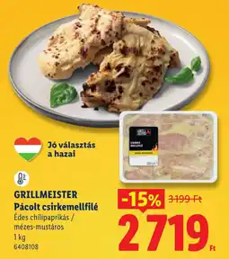 Lidl Grillmeister pácolt csirkemellfilé ajánlat