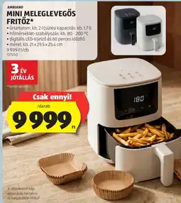 ALDI Ambiano mini meleglevegős fritőz ajánlat