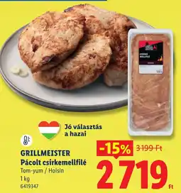 Lidl Grillmeister pácolt csirkemellfilé ajánlat