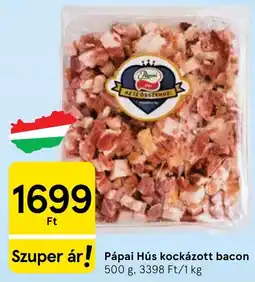 Tesco Pápai Hús kockázott bacon ajánlat