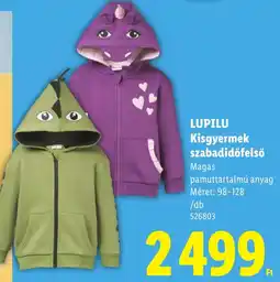 Lidl Lupilu kisgyermek szabadidőfelső ajánlat