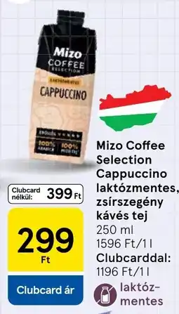 Tesco Mizo laktózmentes tej ajánlat
