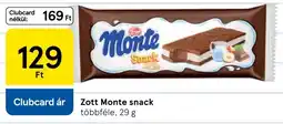 Tesco Zott monte snack ajánlat