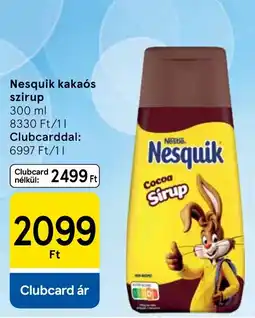 Tesco Nesquik kakaós szirup ajánlat