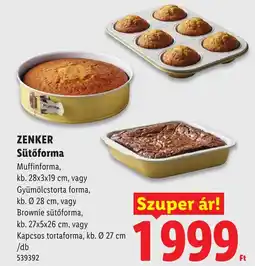 Lidl Zenker sütőforma ajánlat