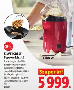 Lidl Silvercrest popcorn készítő ajánlat
