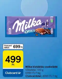 Tesco Milka kistáblás csokoládé ajánlat