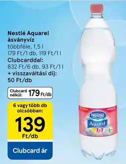 Tesco Nestlé Aquarel ásványvíz ajánlat