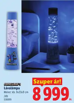 Lidl Minecraft lávalámpa ajánlat