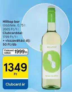 Tesco Hilltop bor ajánlat