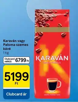 Tesco Karaván szemes kávé ajánlat