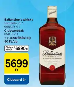 Tesco Ballantine's whisky ajánlat