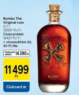 Tesco Bumbu the original rum ajánlat