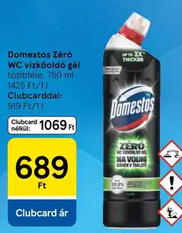 Tesco Domestos zéró wc vízkőoldó gél ajánlat