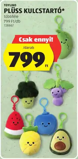 ALDI Toylinoplüss kulcstartó ajánlat