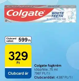 Tesco Colgate fogkrém ajánlat