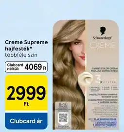 Tesco Schwarzkopf Creme Supreme hajfesték ajánlat