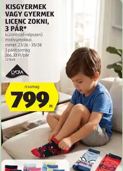 ALDI Lycra licenc zokni ajánlat