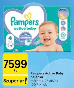 Tesco Pampers active baby pelenka ajánlat