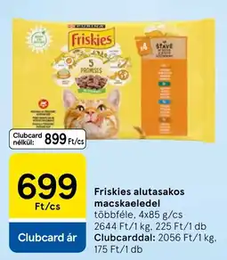 Tesco Friskies alutasakos macskaeledel ajánlat