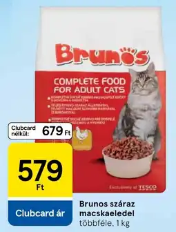 Tesco Brunos száraz macskaeledel ajánlat
