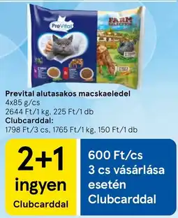Tesco Prevital alutasakos macskaeledel ajánlat