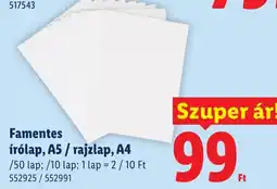 Lidl Famentes írólap, A5 / rajzlap, A4 ajánlat