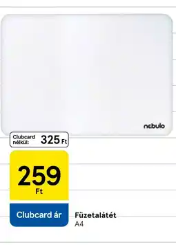 Tesco Nebulo füzetalátét ajánlat