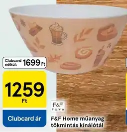 Tesco F&F Home műanyag tökmintás kínálót ajánlat